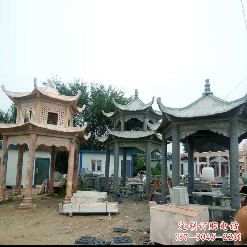 烟台精美大理石凉亭雕塑