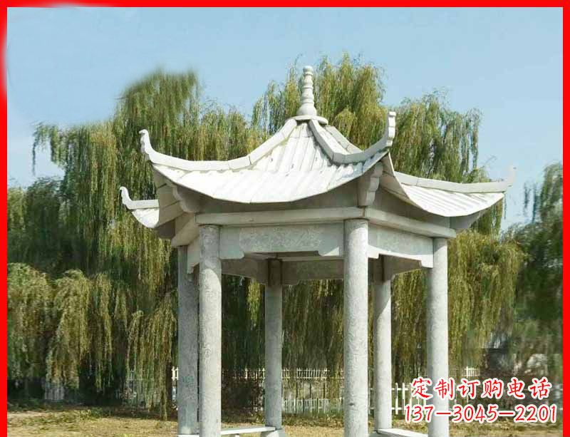 烟台精美大理石凉亭雕塑