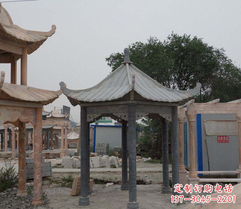 烟台大理石凉亭精美石雕