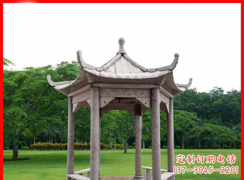 烟台精致大理石凉亭雕塑
