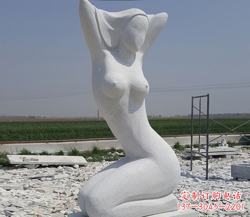 烟台优雅大理石美女雕塑