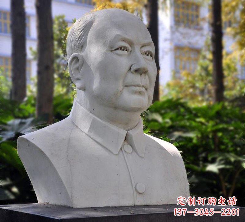 烟台大理石钱学森胸像石雕——赞颂改革开放的先驱
