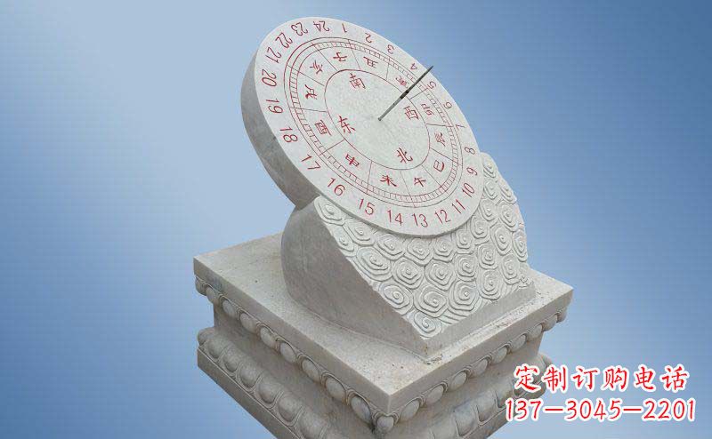 烟台精致古典大理石日晷雕塑