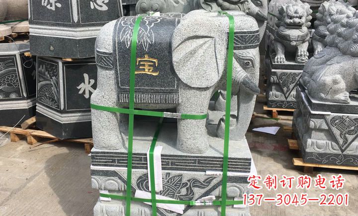 烟台大理石大象门口石雕