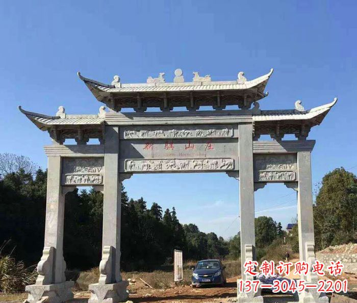 烟台精美石雕牌坊雕塑