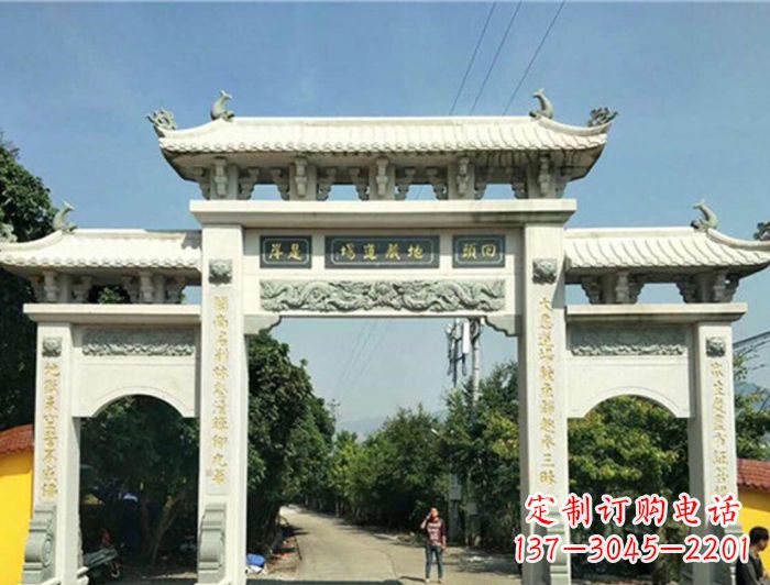 烟台大理石牌坊雕塑
