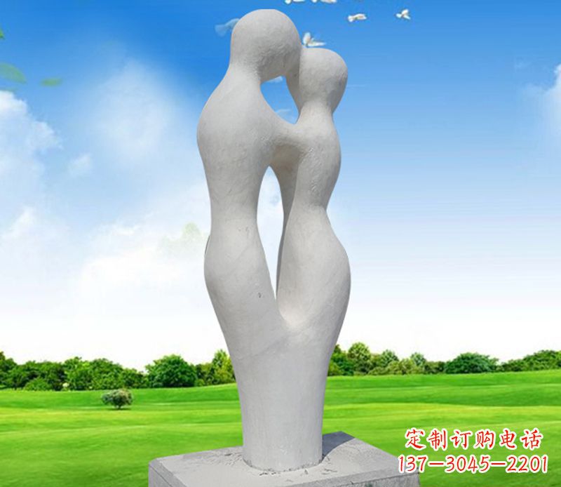 烟台情侣石雕,永恒的爱恋