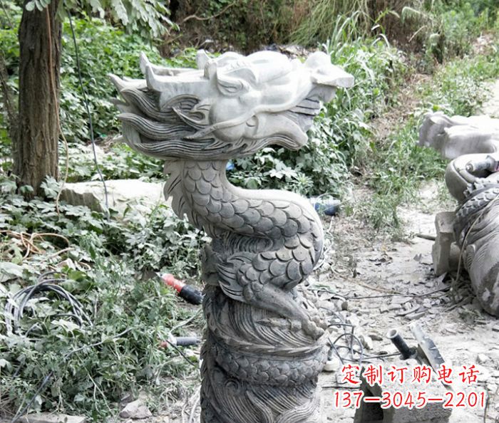 烟台精美大理石生肖龙雕塑