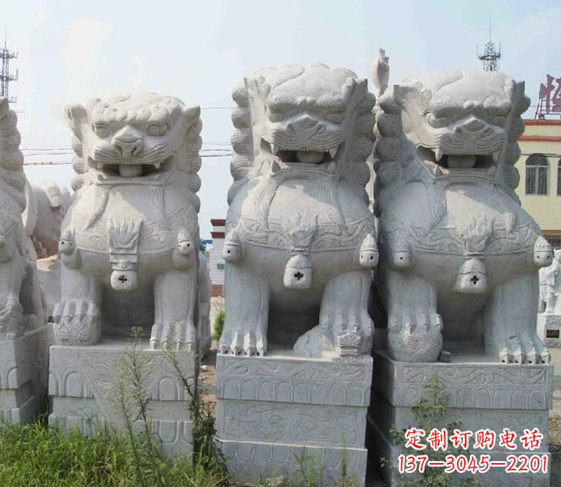 烟台北京玉石狮子雕塑