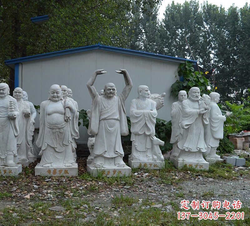 烟台大理石罗汉雕塑,高贵雅致