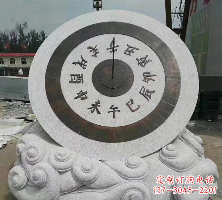 烟台精美大理石十二时辰日晷雕塑