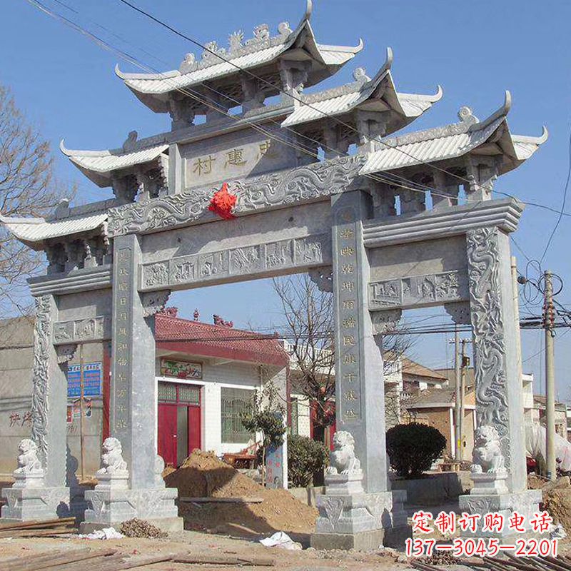 烟台大理石牌坊石雕艺术