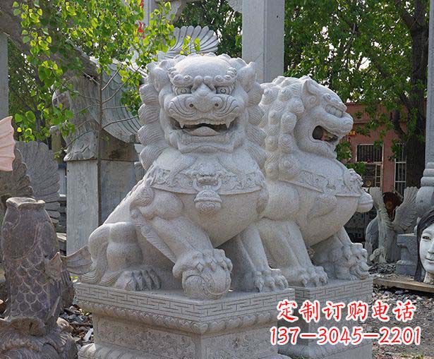 烟台中领雕塑狮子雕塑定制