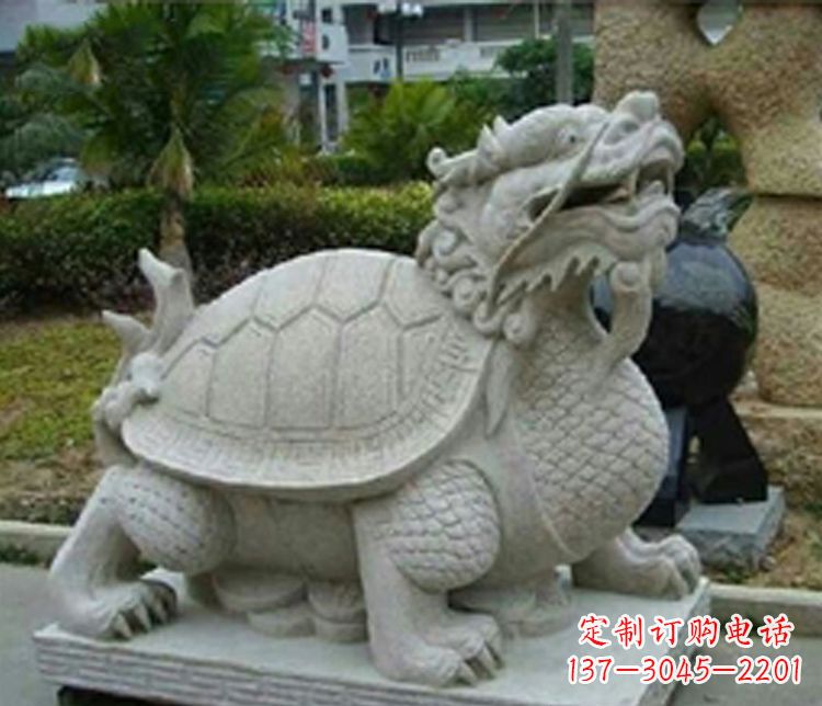 烟台大理石铜钱龙雕塑