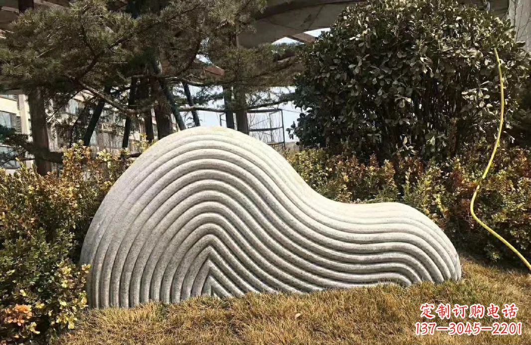 烟台高雅大理石纹理假山雕塑