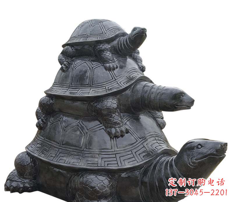 烟台高品质大理石乌龟母子石雕