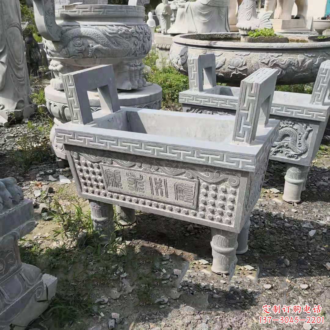 烟台精美大理石香炉石雕