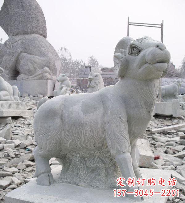 烟台大理石羊雕塑