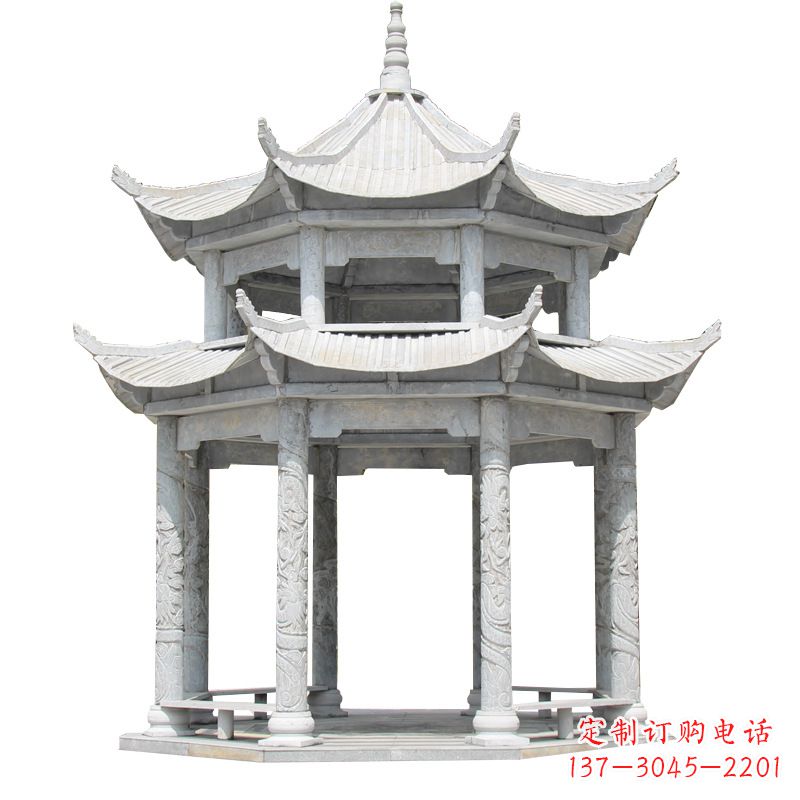 烟台大理石古建凉亭雕塑