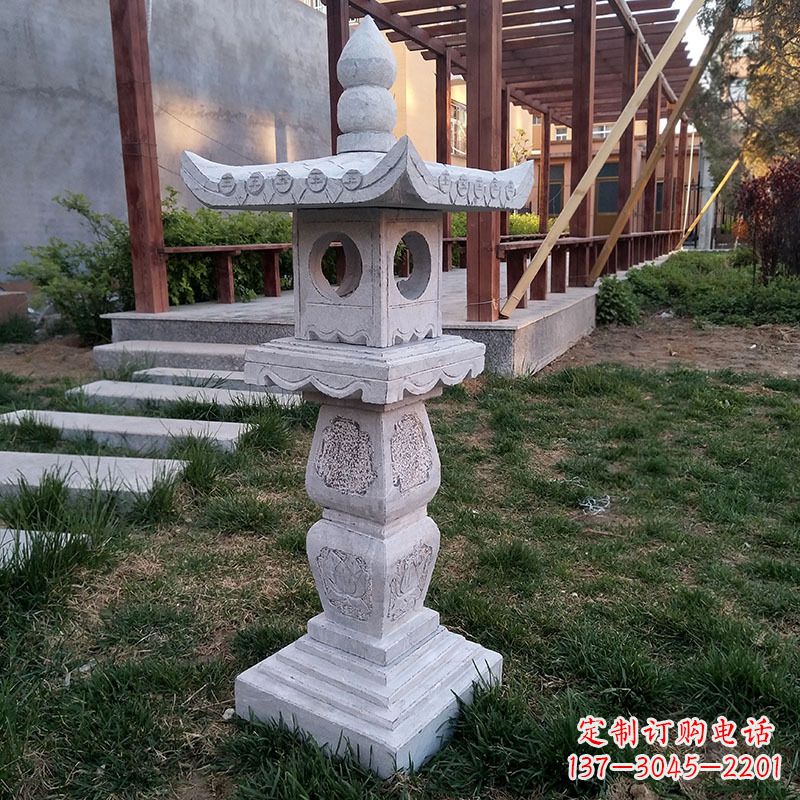 烟台大理石灯笼雕塑