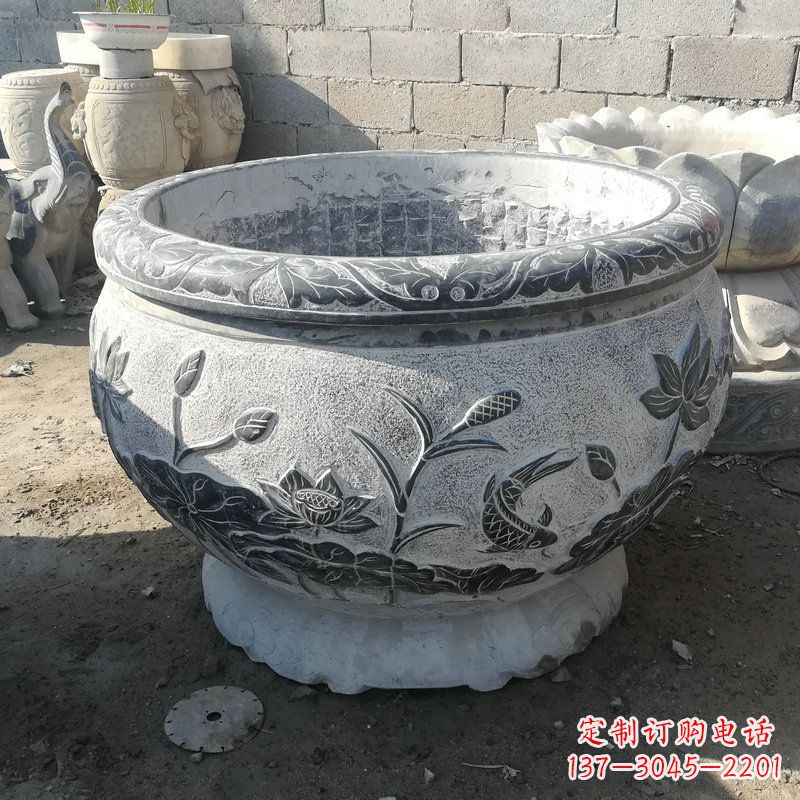 烟台大理石水缸雕塑