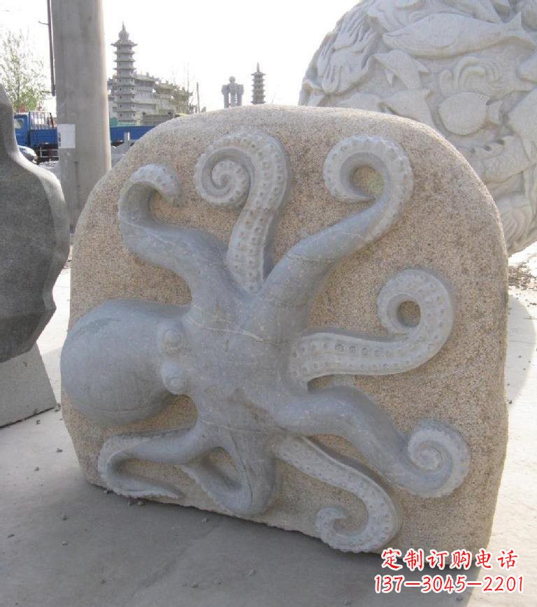烟台精美大理石章鱼雕塑
