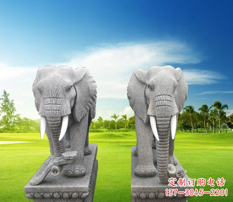 烟台精美大象雕塑,招财进宝