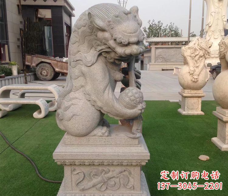 烟台优雅精致的大理石独角兽雕塑