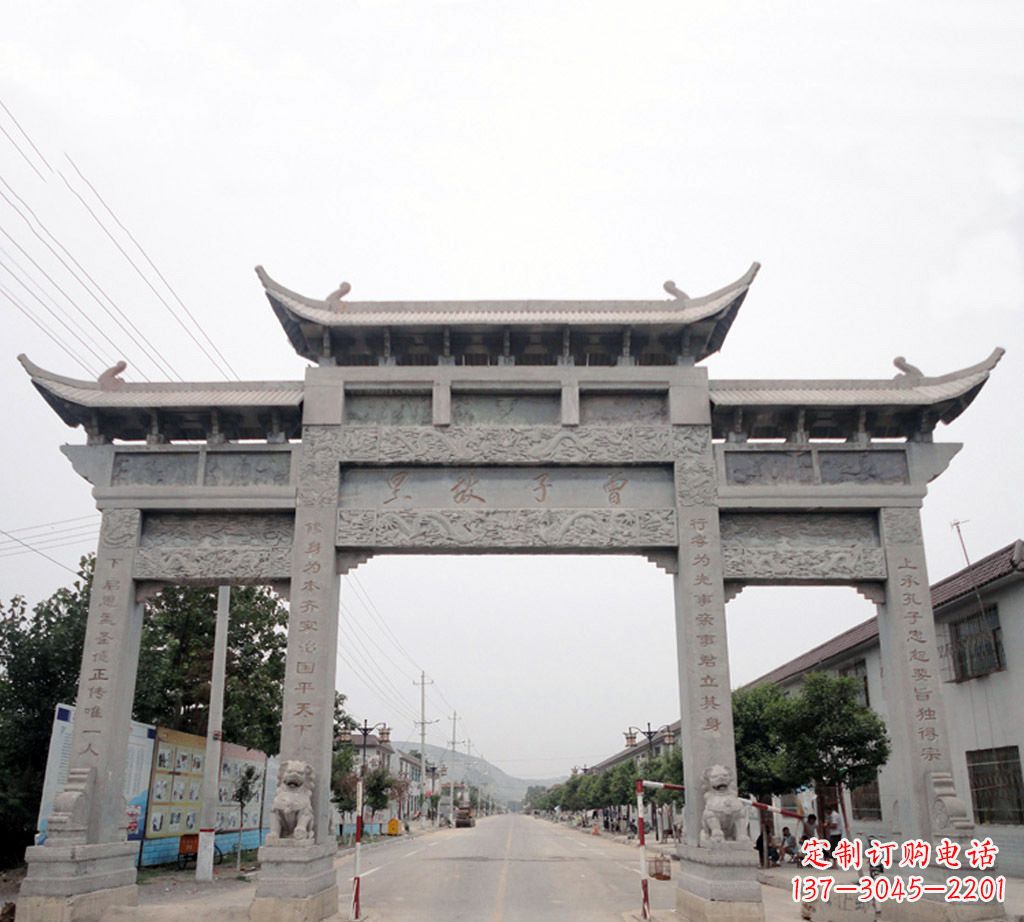烟台大石牌坊雕塑——精心打造的艺术品