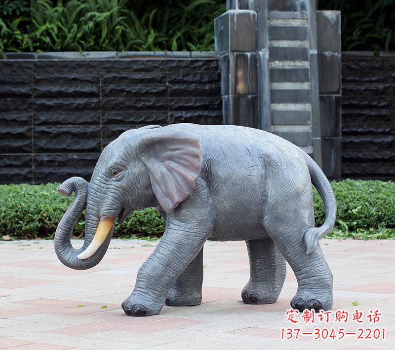 烟台大象 石雕雕塑