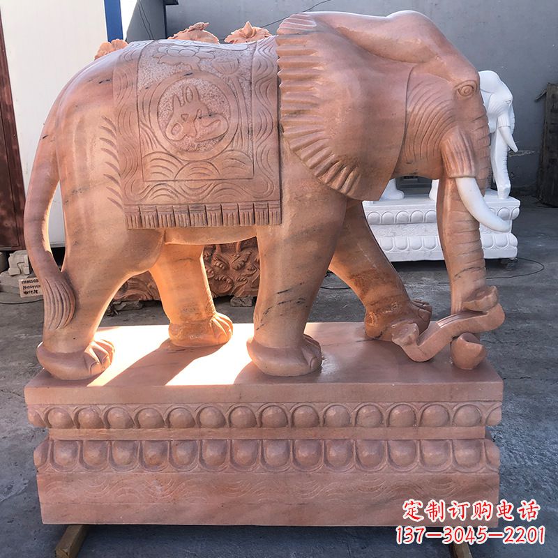 烟台精美大象石雕