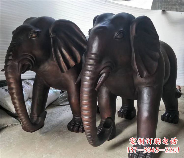 烟台大象动物铜雕塑