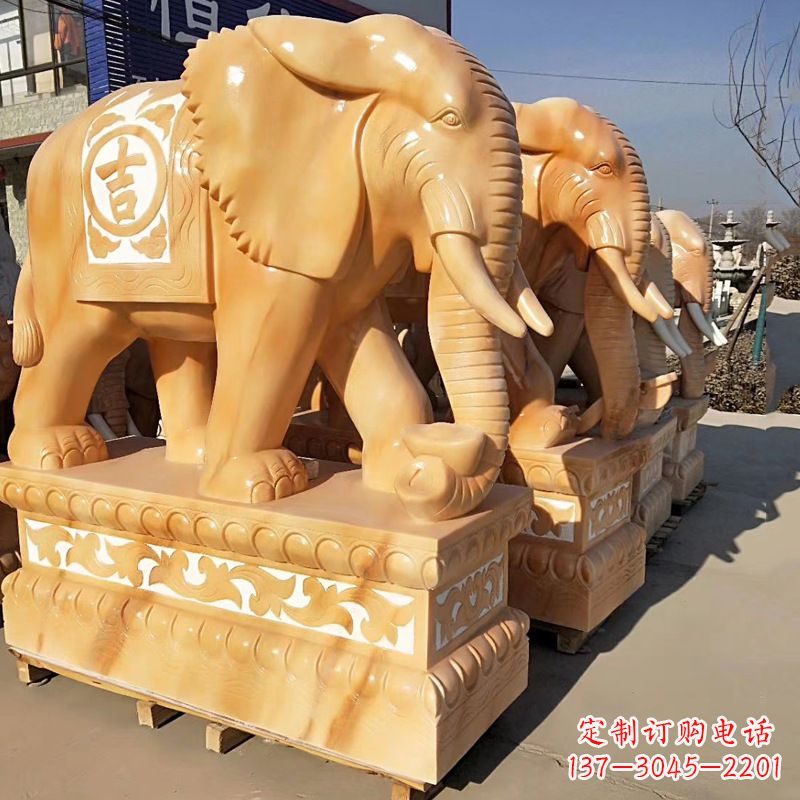 烟台大象石雕风水