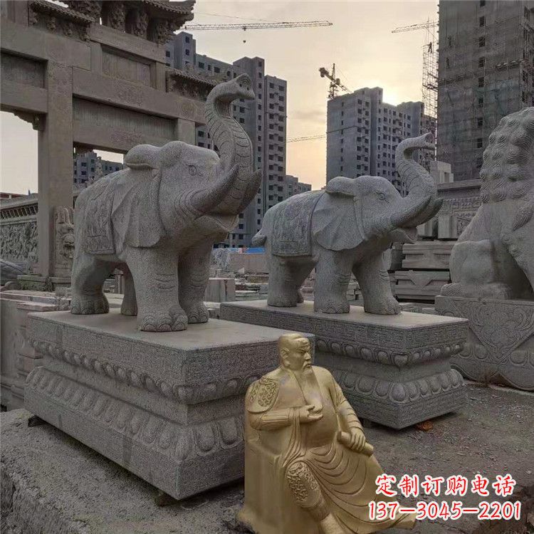 烟台大象石雕吸水
