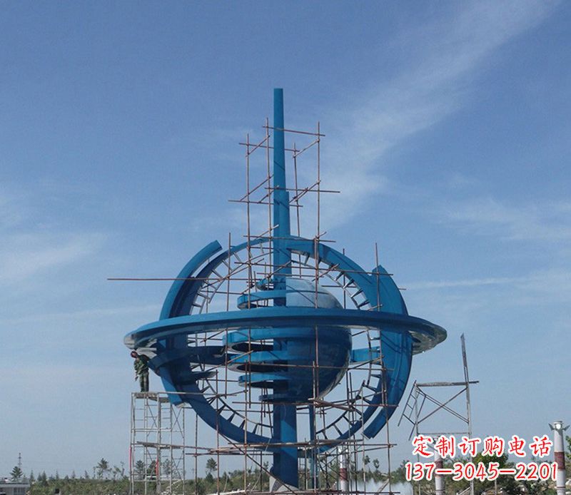 烟台品质卓越的大型不锈钢地球雕塑