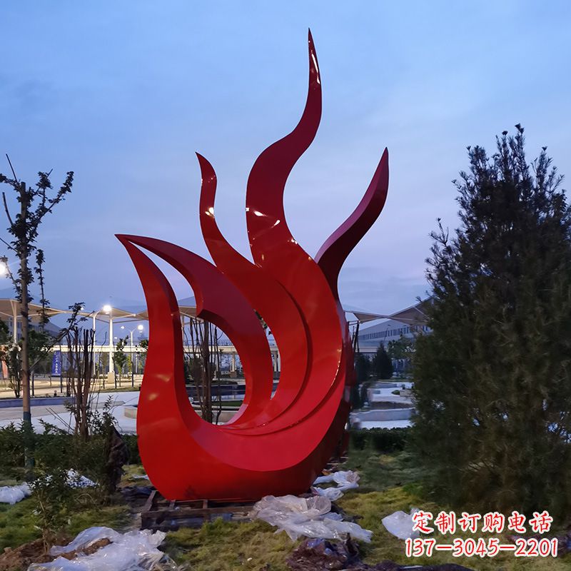 烟台精致工艺大型不锈钢凤凰雕塑