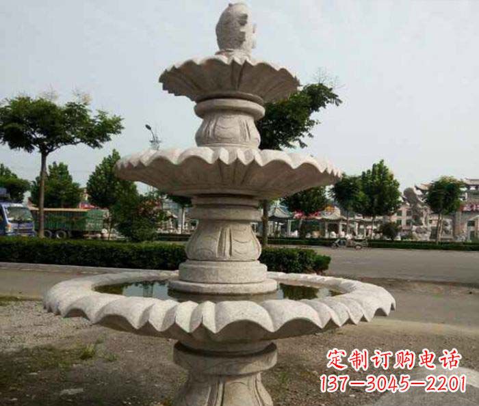 烟台精美的喷泉石雕塑