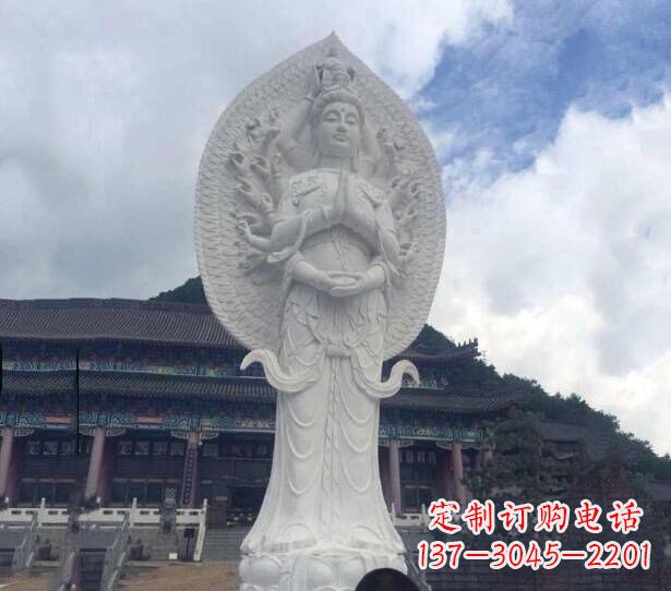 烟台精美汉白玉观音雕塑