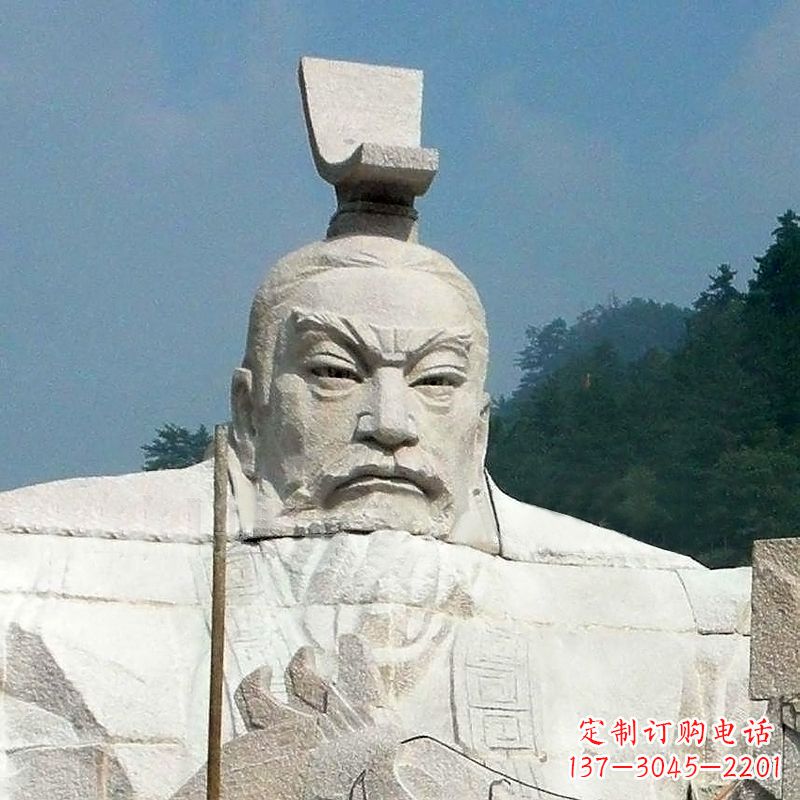 烟台汉武帝刘彻石雕塑