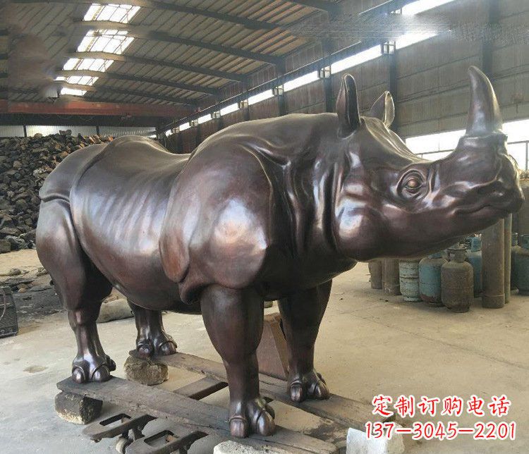 烟台精致大型牛铜雕塑