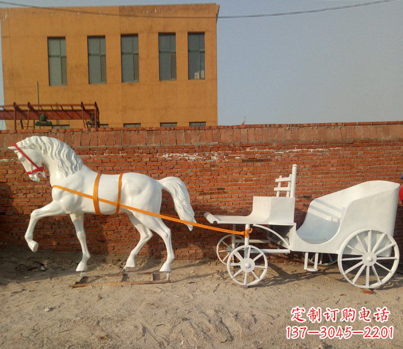 烟台大型欧式马车动物铜雕塑