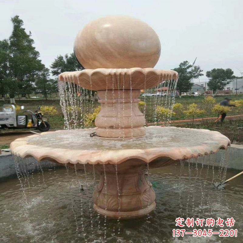 烟台精美石材风水球雕塑