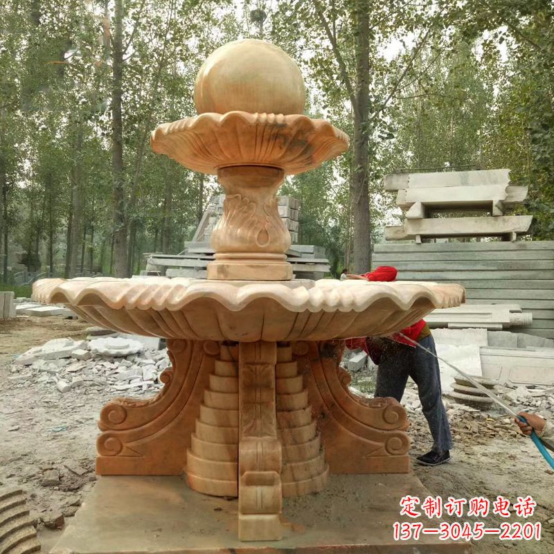 烟台巨型石喷泉雕塑
