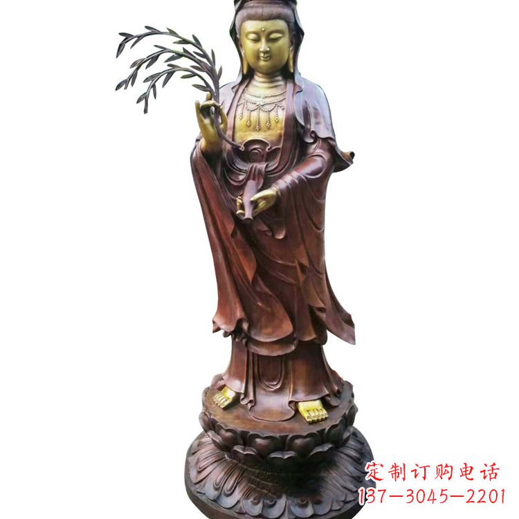 烟台大型铜雕观音雕塑