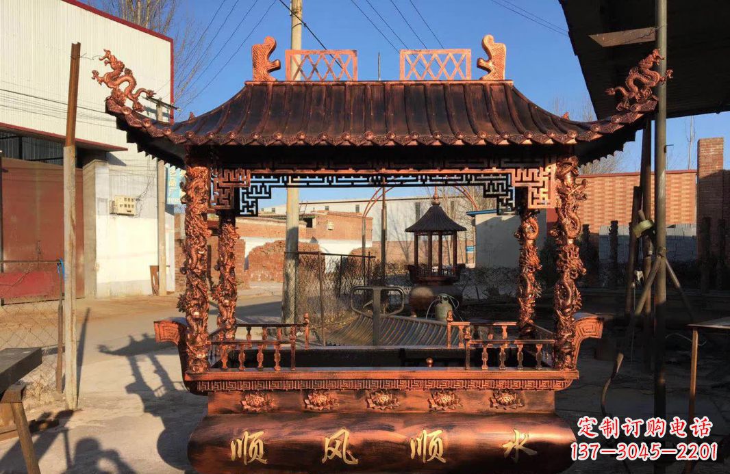烟台大型铜雕香炉