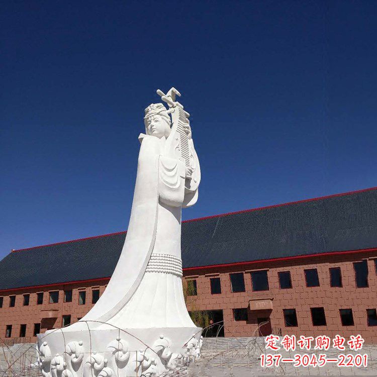 烟台中国古代四大美女之王昭君出塞石雕塑