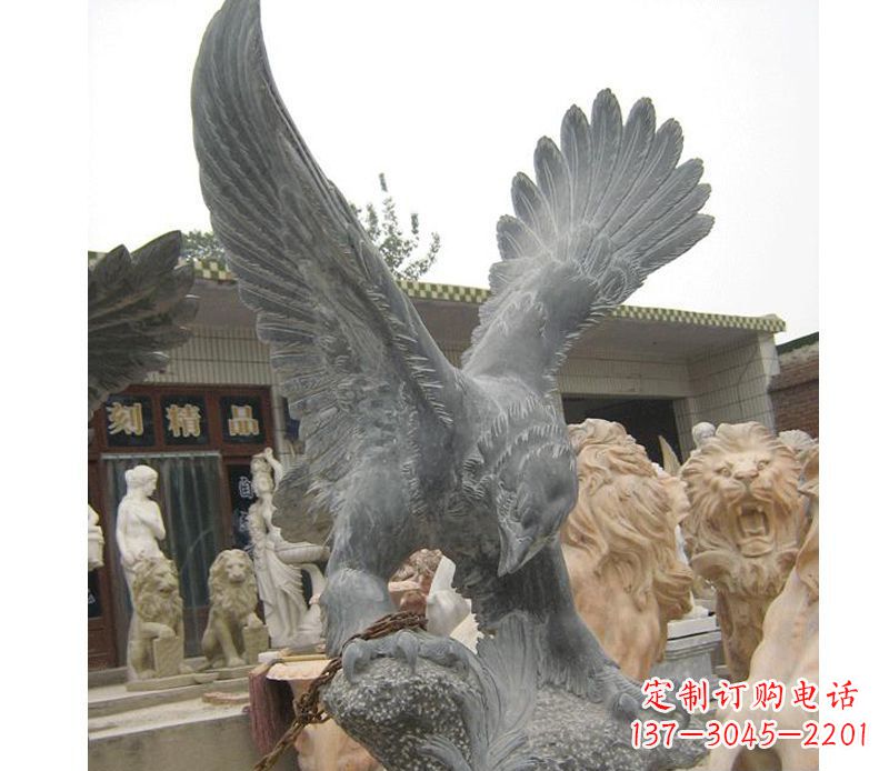 烟台大展宏图老鹰石雕