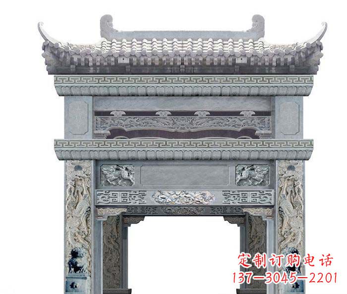 烟台精美石雕牌坊雕塑