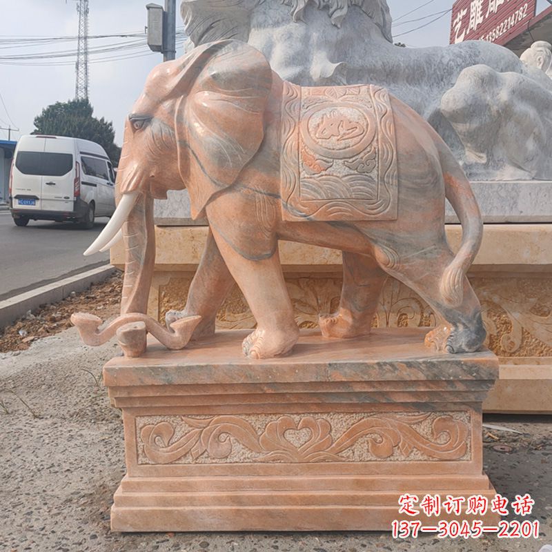 烟台得体的石雕大象雕像