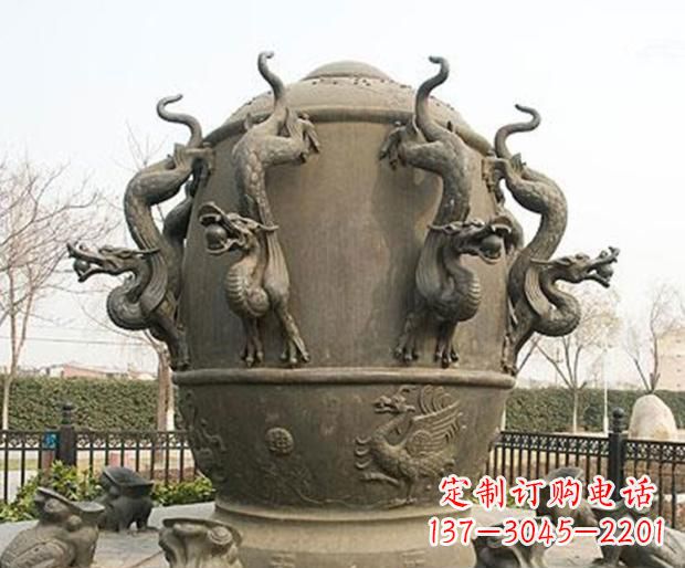 烟台精美地动仪铜雕